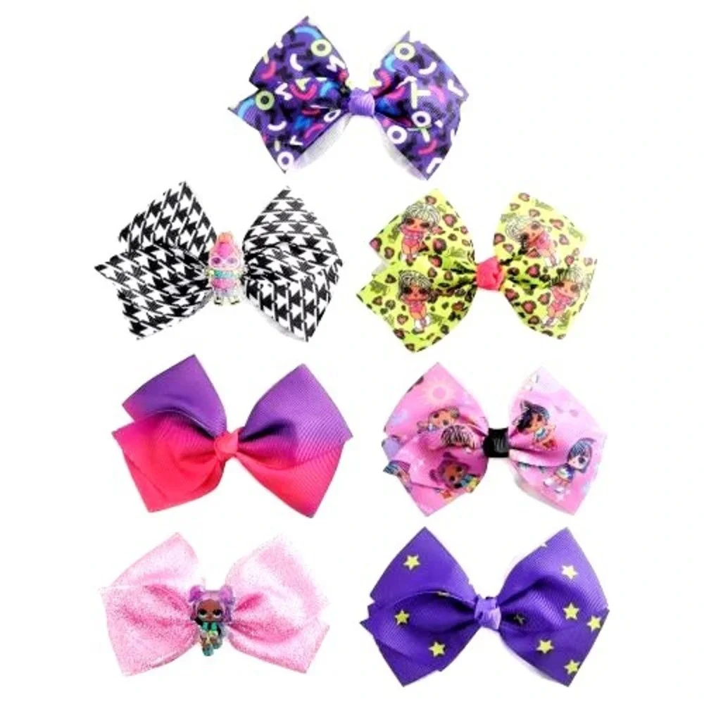 GIRLS HAIR BOWS Set 7 Day LOL SURPRISE Dolls Diva Beats Hair Accessories Clips